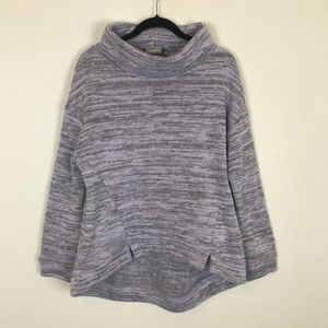 ANTHROPOLOGIE Purple Oversized Turtleneck Sweater